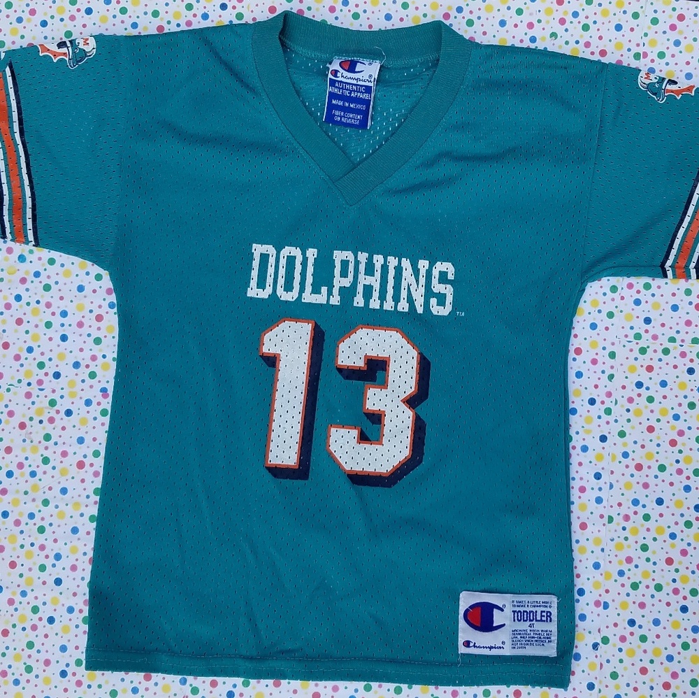 Vintage Miami Dolphins 4T Jersey Boys NFL Shirt